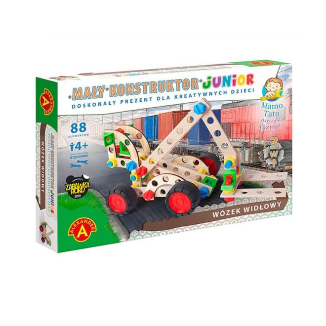 Alexander stavební hračka - Little Constructor Junior - vysokozdvižný vozík 3 v 1