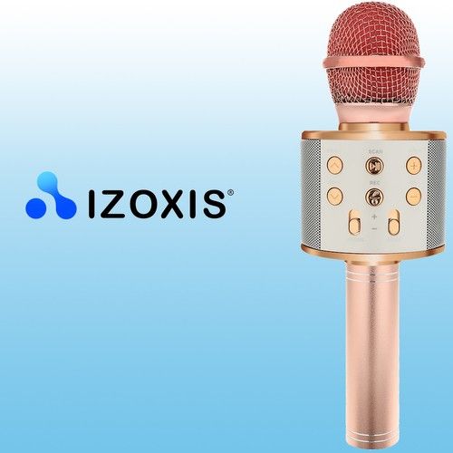 Karaoke mikrofon světle růžový Izoxis 22190
