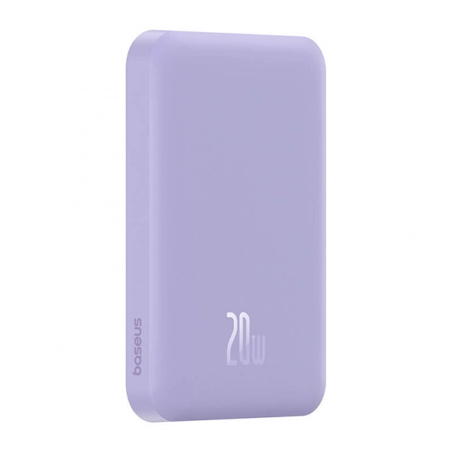 Magnetická mini powerbanka Baseus 5000mAh 20W (fialová)