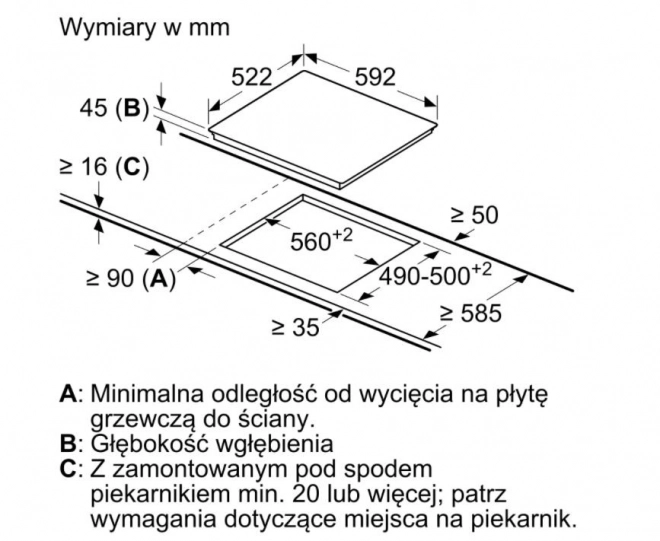 Sklokeramická varná deska PKE611FP2E