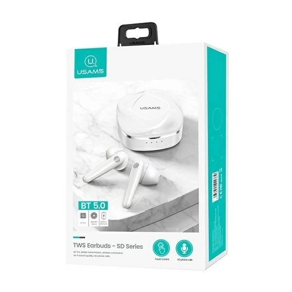 Sluchátka Bluetooth TWS 5.0 SD Series White BHUSD01