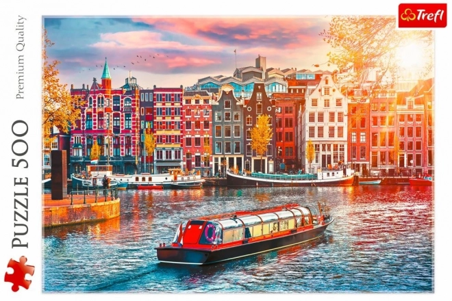 Puzzle 500 prvků Amsterdam Nizozemsko