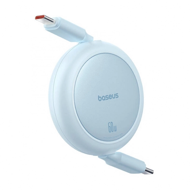 Baseus Free2Pull Mini USB-C na USB-C 60W USB kabel, 1 m (modrý)