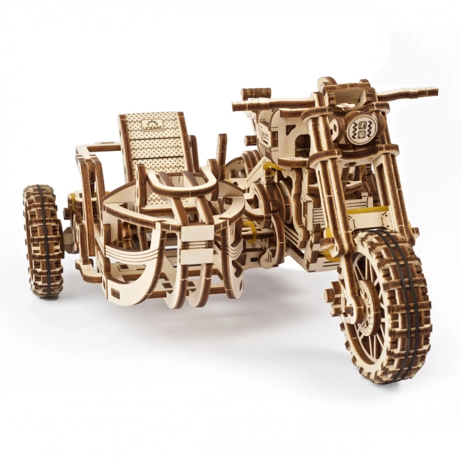 Ugears 3D puzzle Motorka s vozíkem 380 kusů