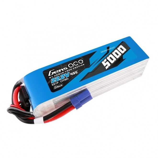 Gens ace G-Tech 5000mAh 22,2V 45C 6S1P LiPo baterie s konektorem EC5