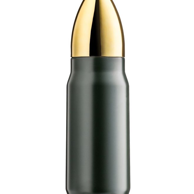 Dělostřelecký granát - Termoska – Tmavá se zlatým hrotem