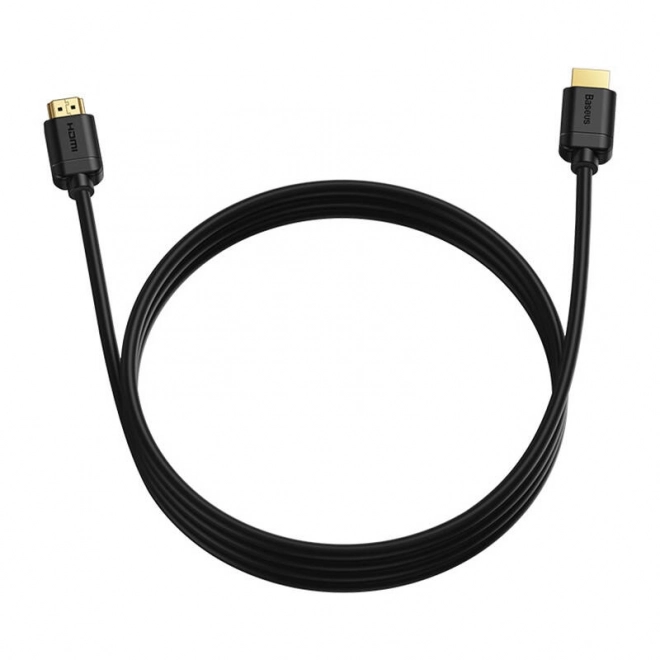 Baseus 2x kabel HDMI 2.0 4K 60Hz, 3D, HDR, 18 Gb/s, 1 m (černý)