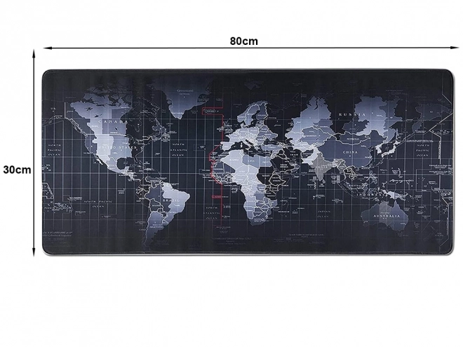 Velká kancelářská podložka pod myš s mapou světa 80x30