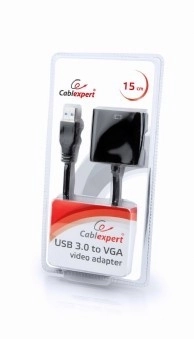 Adaptér USB 3.0 -> VGA černý