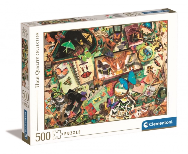 Puzzle 500 prvků Vysoká kvalita, sběratel motýlů