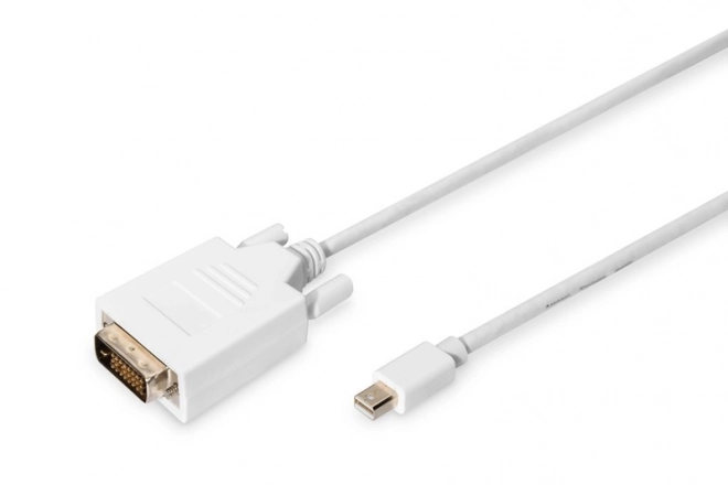 Displayport 1080p 60Hz FHD adaptérový kabel Typ miniDP/DVI-D (24+1) M/M bílý 2m