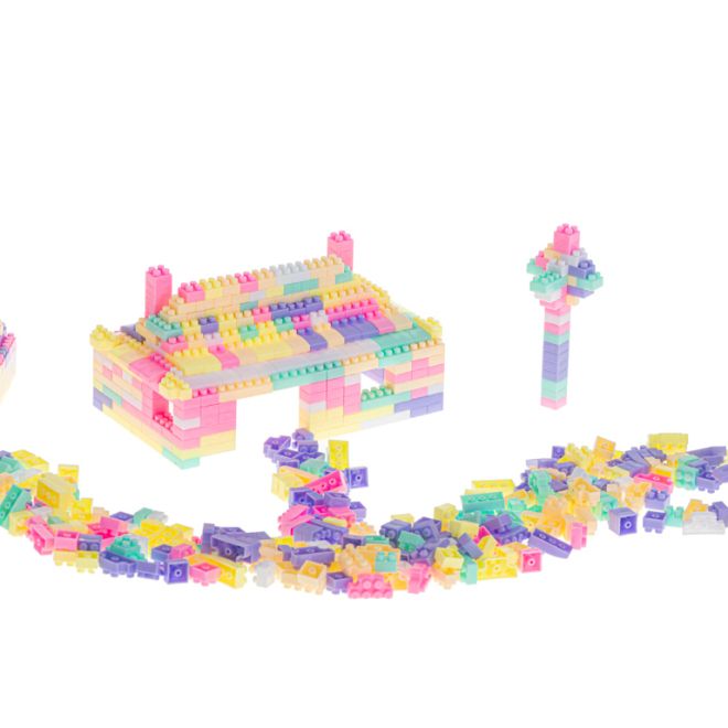 3D výukové kostky BOX 580el. pastel
