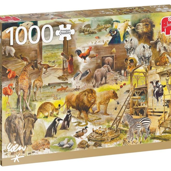 JUMBO Puzzle Stavba Noemovy archy 1000 dílků