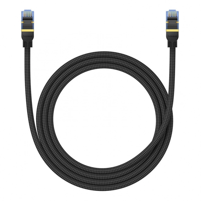 Opletený síťový kabel cat.7 Baseus Ethernet RJ45, 10Gbps, 1,5 m (černý)