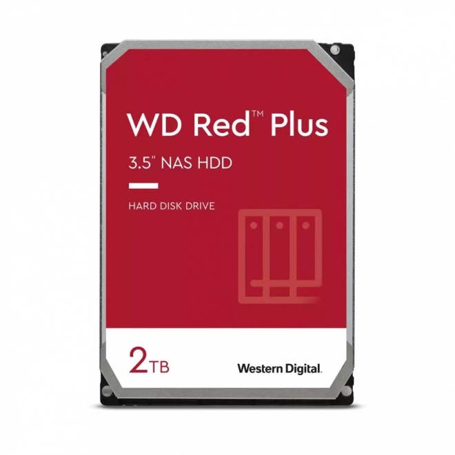 Pevný disk WD Red Plus 2TB 3,5 CMR 64MB/5400 otáček za minutu