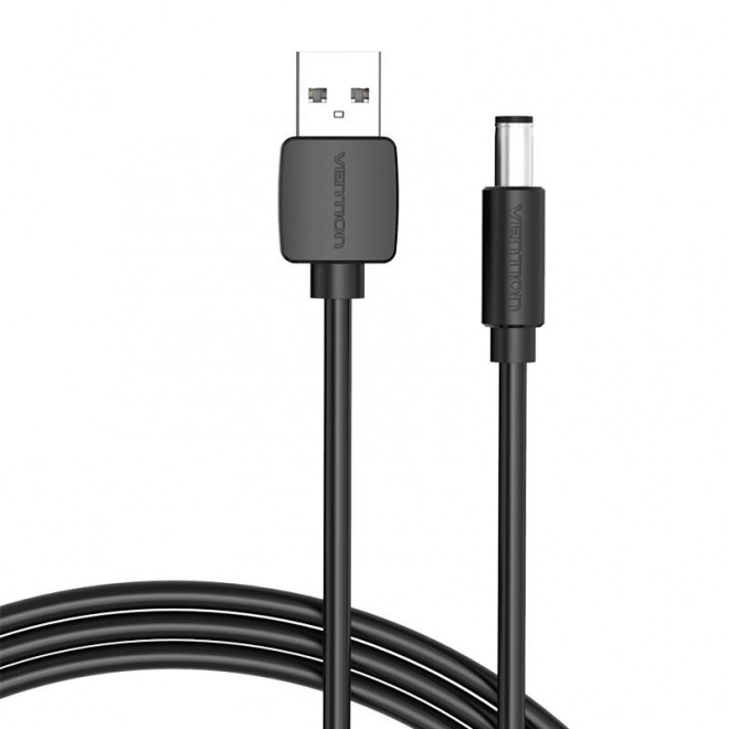 Napájecí kabel USB na DC 5,5mm 0,5m černý Vention