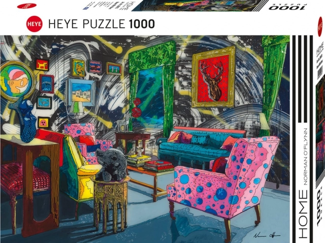 Puzzle 1000 prvků Pokoj s jelenem