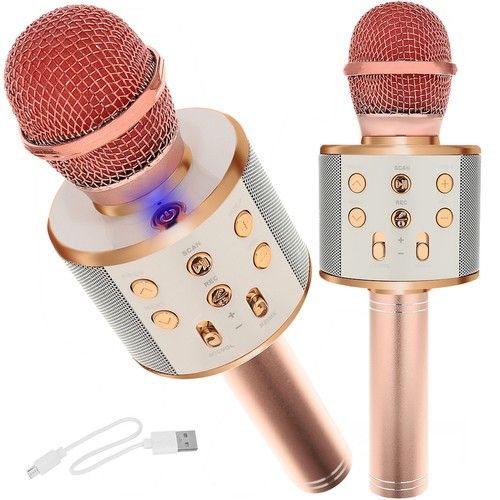 Karaoke mikrofon světle růžový Izoxis 22190