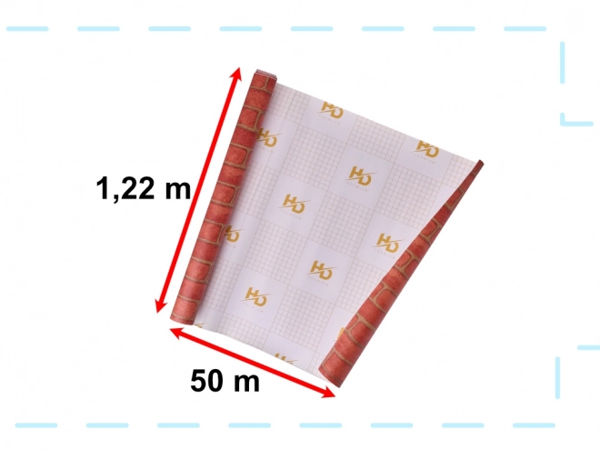 Samolepicí fólie v roli tapety dýha cihla 1,22x50m