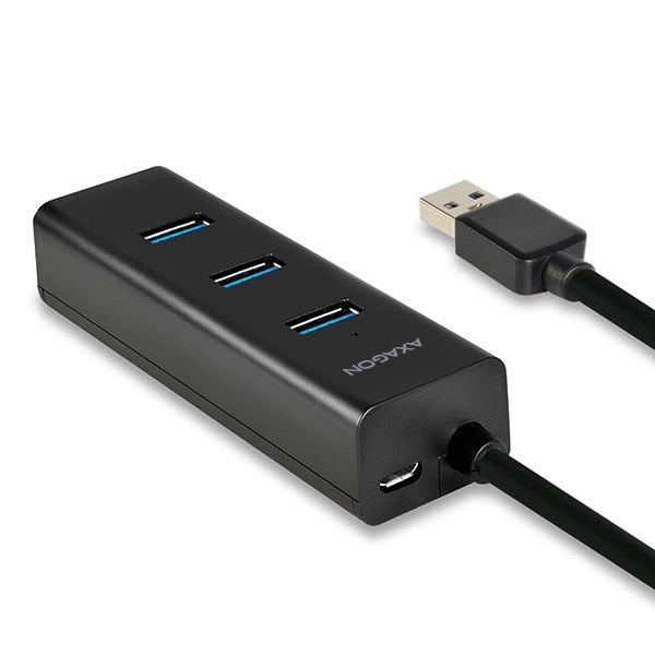 HUE-S2BP 4-portový nabíjecí rozbočovač USB 3.2 Gen 1, 1,2m kabel, síťový adaptér