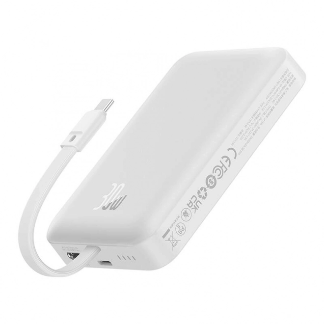 Powerbanka Baseus Magnetic Mini 10000mAh, USB-C30W MagSafe (bílá)