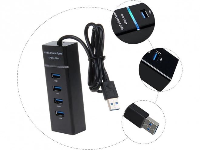 Usb rozbočovač 4 porty