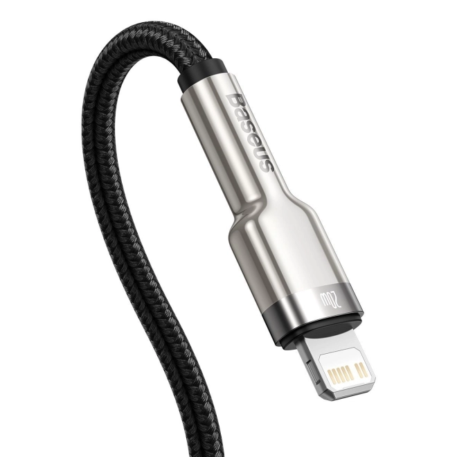 USB-C kabel pro Lightning Baseus Cafule, PD, 20W, 2m (černý)