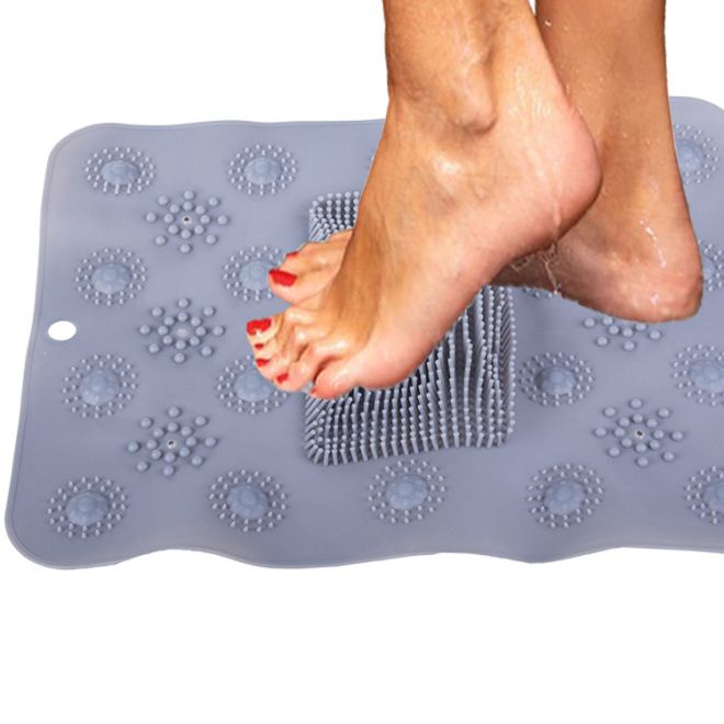 Protiskluzová podložka pro masáž nohou ve sprše