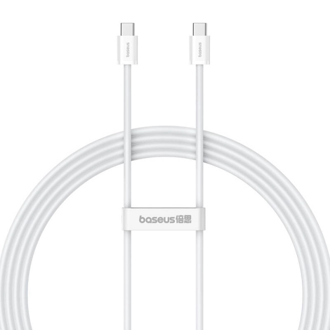 Rychlonabíjecí kabel USB-C na USB-C Baseus Superior 2 100W 2m (bílý)