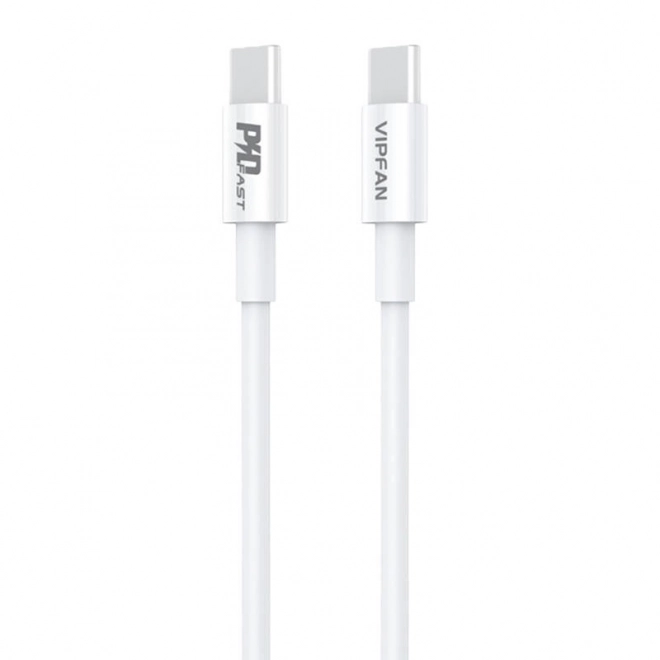 Nástěnná nabíječka Vipfan E04, USB-C, 20W, QC 3.0 + kabel USB-C (bílá)