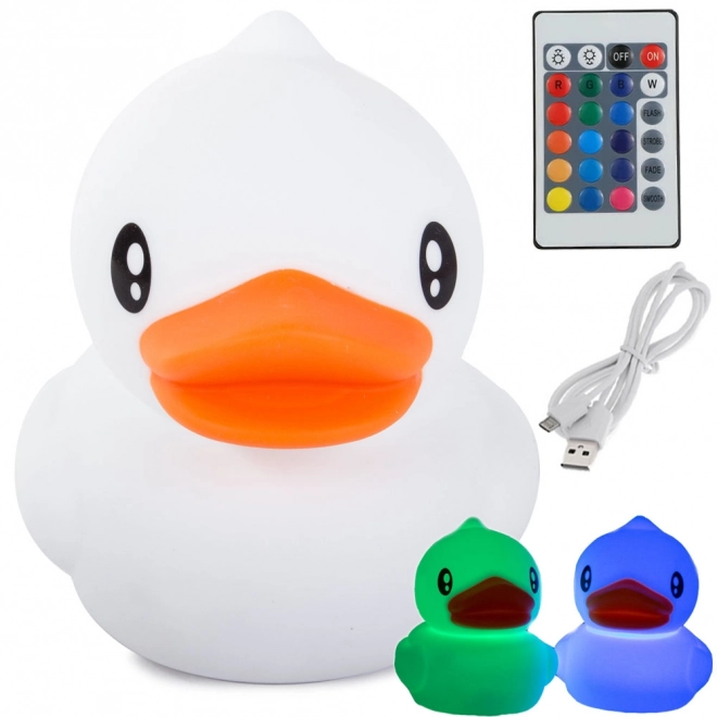 Led kachna rgb dálkové ovládání usb noční světlo pro děti