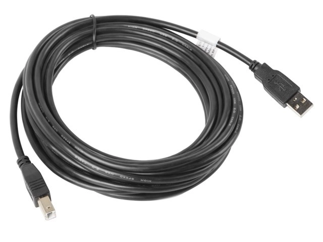 Kabel USB 2.0 AM-BM 5M černý