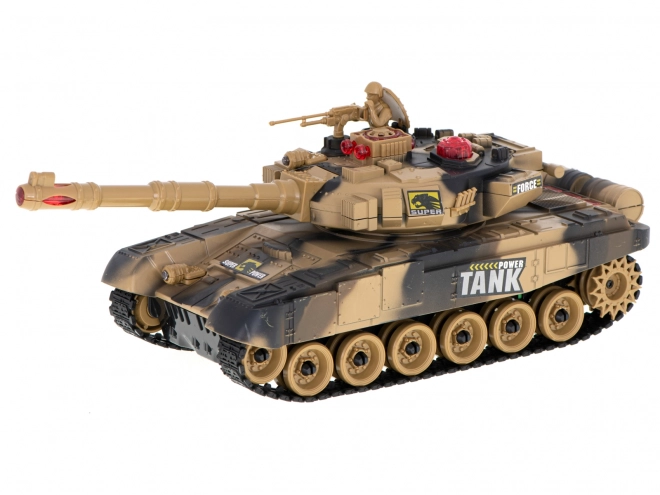 RC velký tank 2,4 GHz pouštní kamufláž