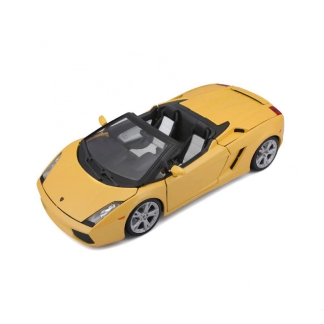 Kovový model autíčka Lamborghini Gallardo Spyder žlutý