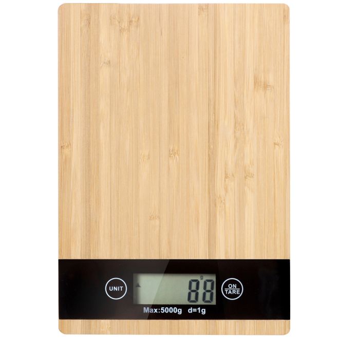 Elektronická bambusová kuchyňská váha lcd do 5 kg
