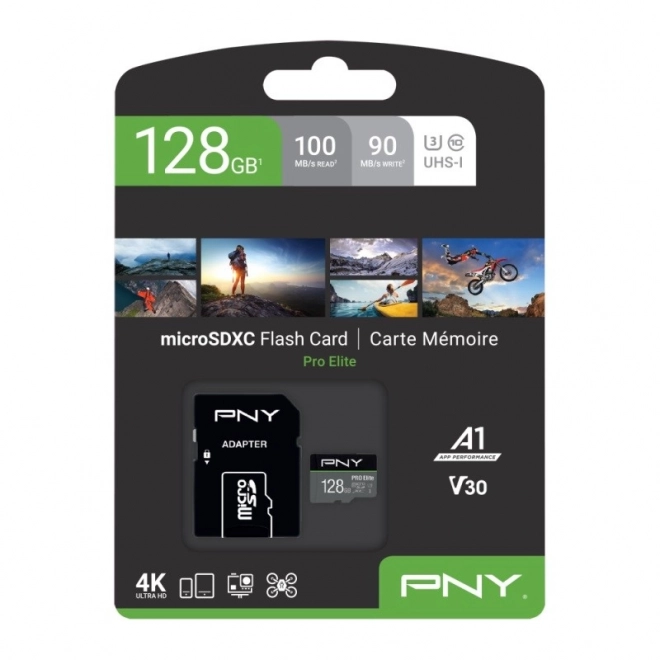 128GB paměť MicroSDXC P-SDU128V31100PRO-GE