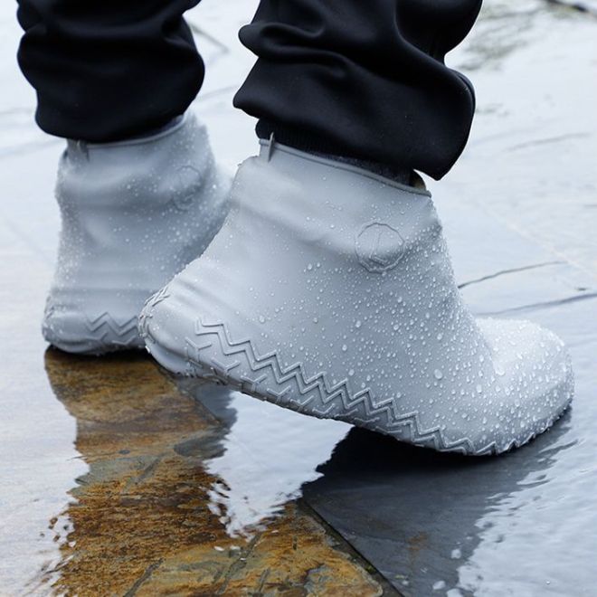 Gumové nepromokavé chrániče bot velikosti "35-39" - šedá