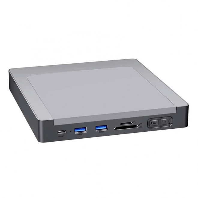 INVZI MagHub 8 v 1 USB-C dokovací stanice / rozbočovač pro iMac se zásuvkou pro SSD (šedá)