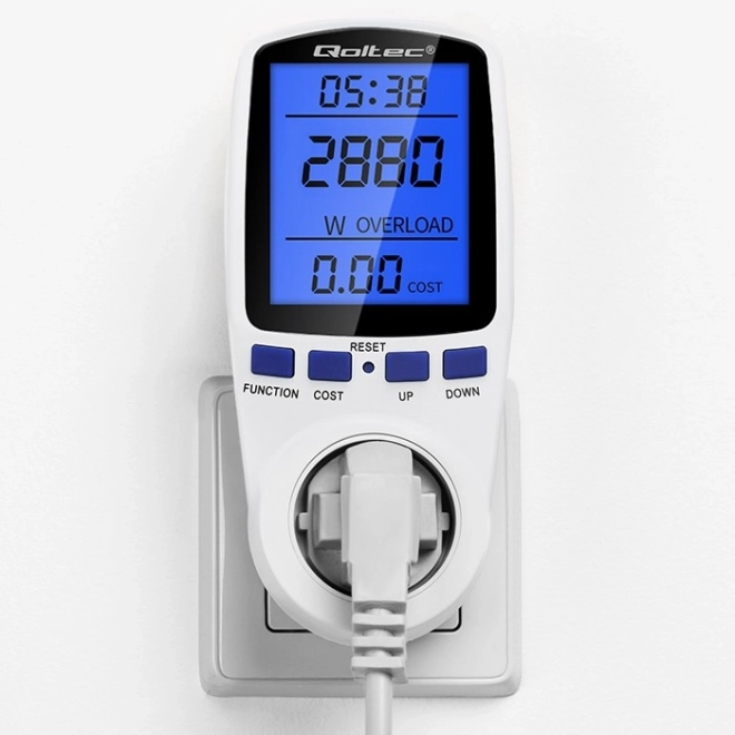 Měřič spotřeby energie PM0626 | 3680W | 16A | LCD