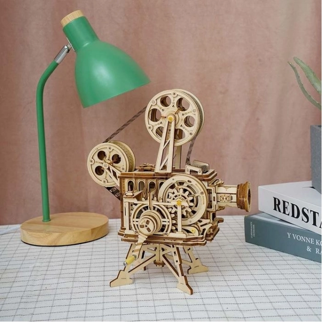 RoboTime 3D dřevěné mechanické puzzle Filmový projektor