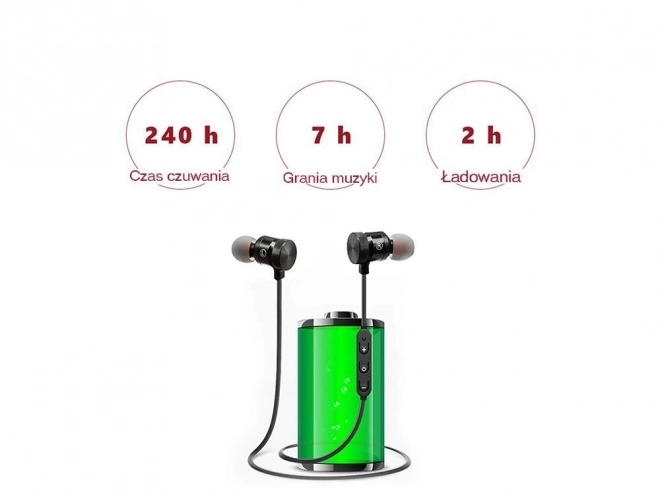 Bezdrátová sportovní sluchátka bluetooth do uší