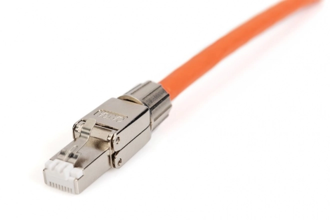 Modulární konektor RJ45 cat.6A, PoE++, 10GbE, STP, stíněný, bez nářadí, šroubovací, kovový, AWG 26-22, délka 50 mm