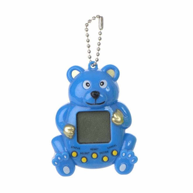 Elektronická konzole - hra Tamagotchi medvídek – Modrá