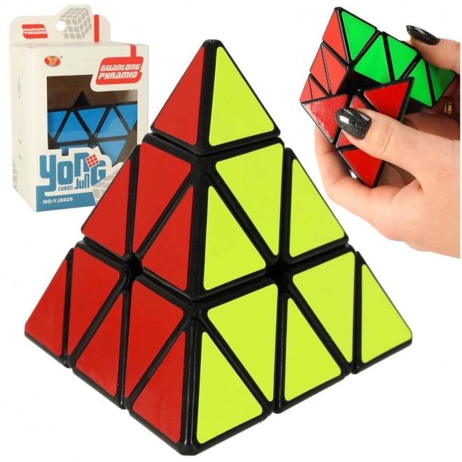 Puzzle hra PYRAMINX puzzle kostka 9,7 cm