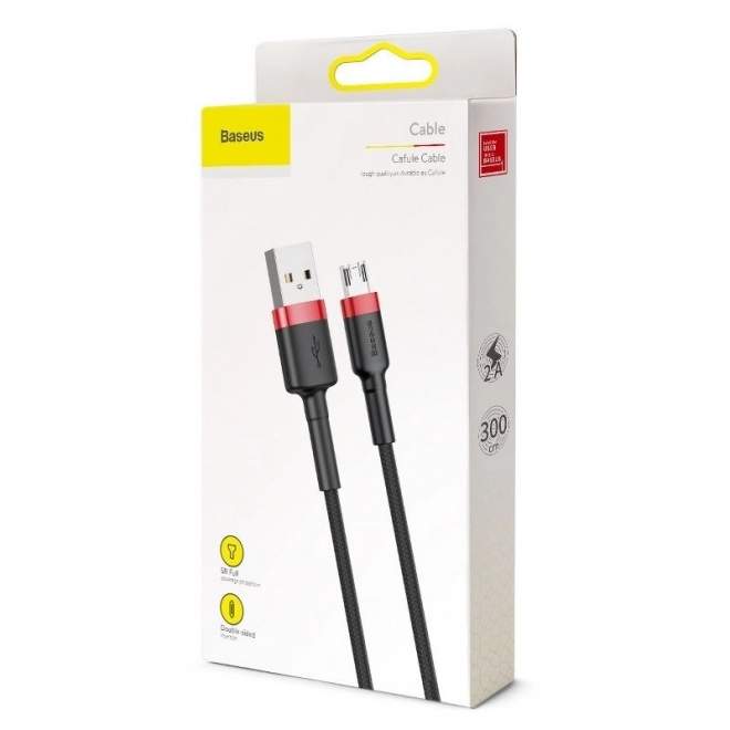 Baseus Cafule Micro USB Cable 2A 3m (černo-červený)