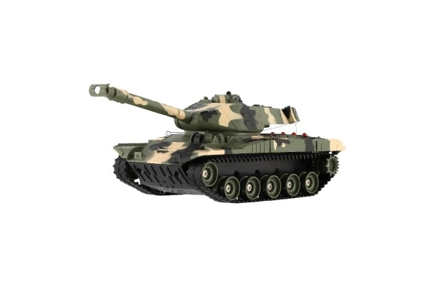 Tank RC plast 27cm 27MHz na baterie+dobíjecí pack se zvukem v krabici 37x17x19cm