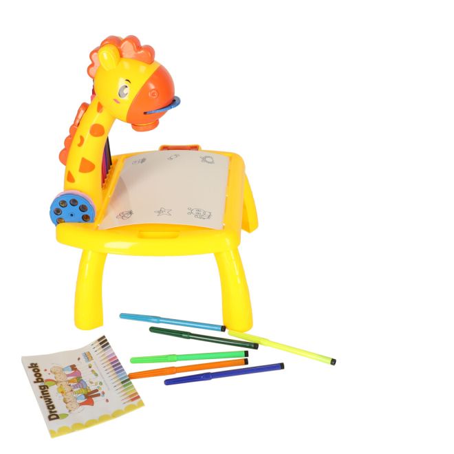 Projektor Kreslící stůl žirafa žlutý