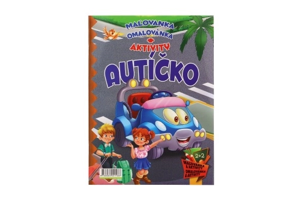 Omalovánky s aktivitami - Autíčka 4 ks