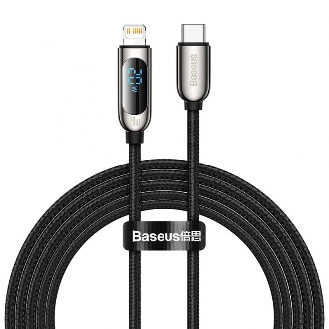 Kabel USB-C pro Lightning Baseus Display, PD, 20 W, 2 m (černý)