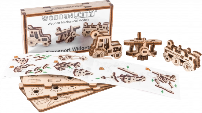 Dřevěné 3D puzzle - Dopravní pomůcky